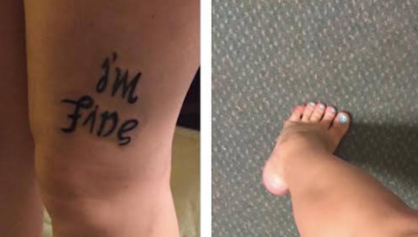 Ihr doppeldeutiges Tattoo über Depression veränderte sie