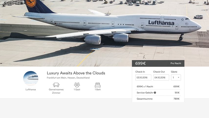 Lufthansa-Flüge jetzt auch bei Airbnb buchen!