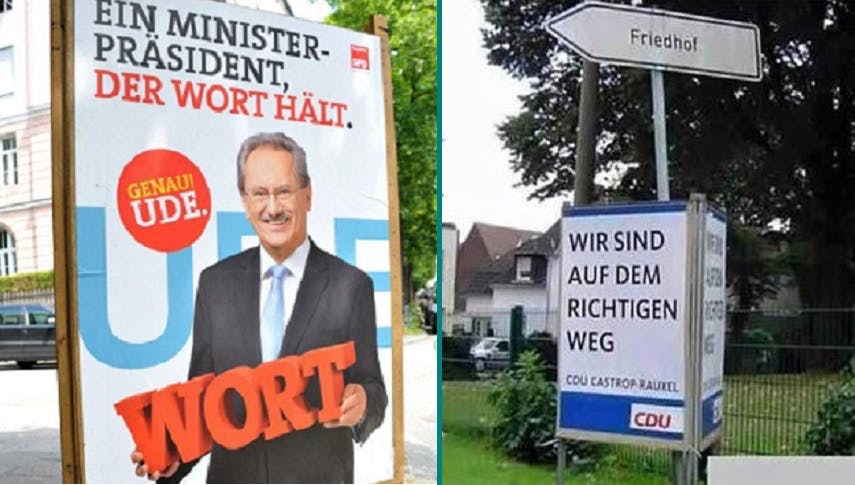 Vor den Landtagswahlen: 10 skurrile Wahlplakate von gestern bis heute!