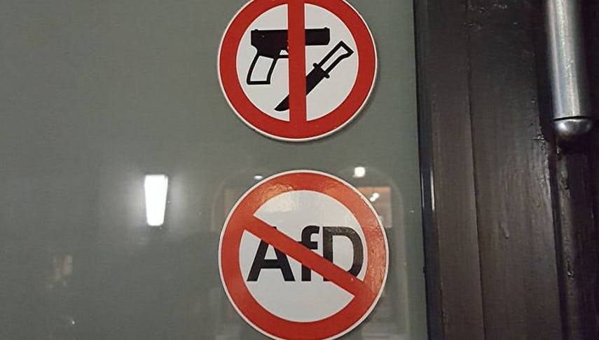 Bitte draußen bleiben: AfD-Verbot in Berliner Restaurant