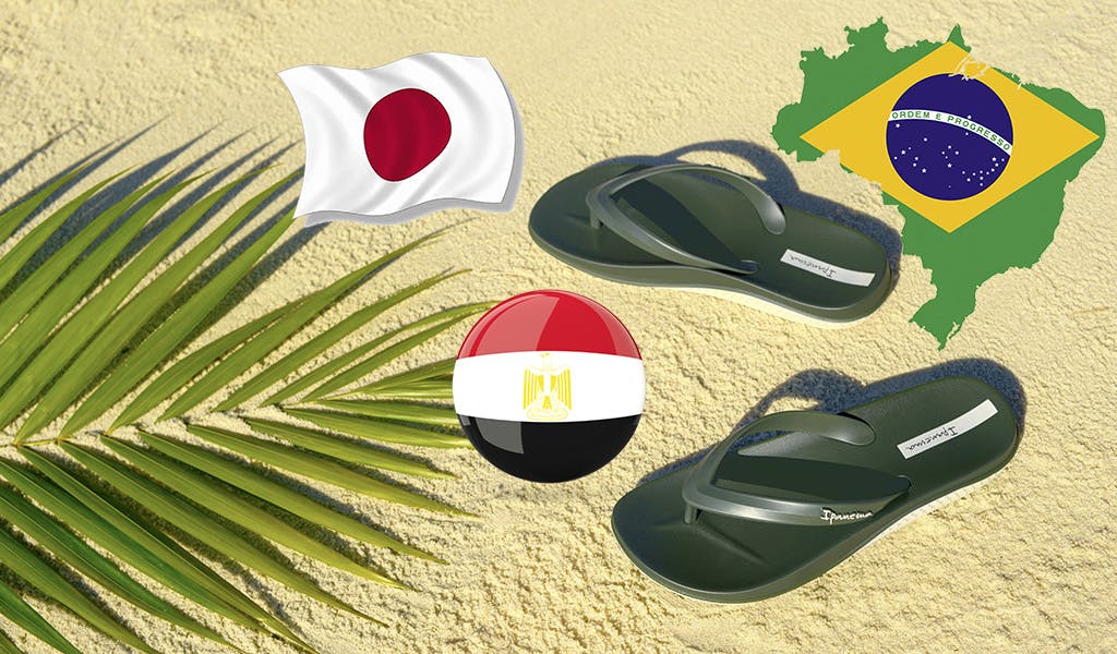 Von Brasilien über Ägypten bis nach Japan: Die Entstehungsgeschichte der Flip Flops